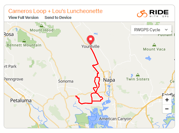 Map of Carneros Loop + extension