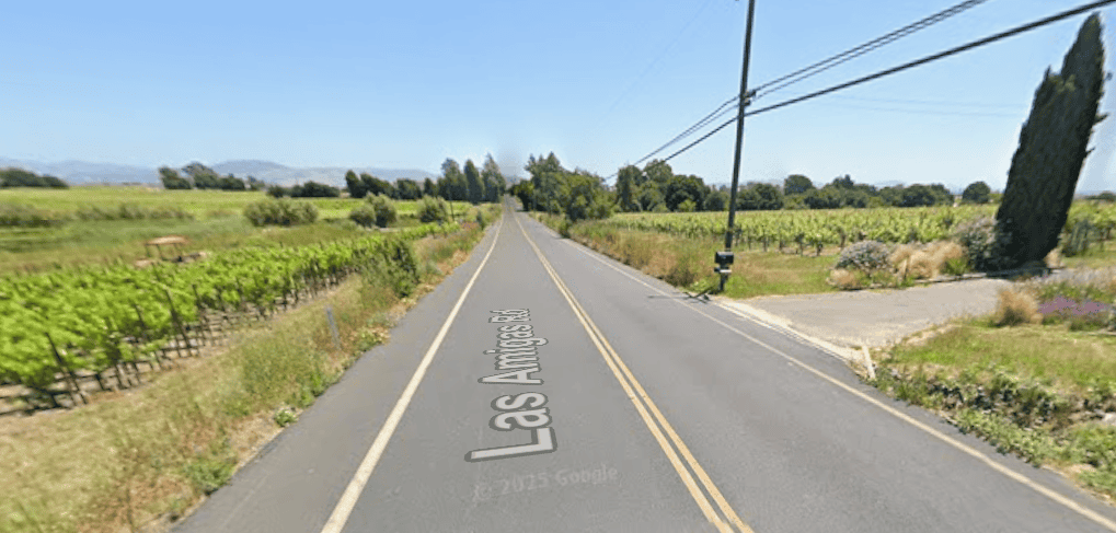 Street view of Las Amigas Road
